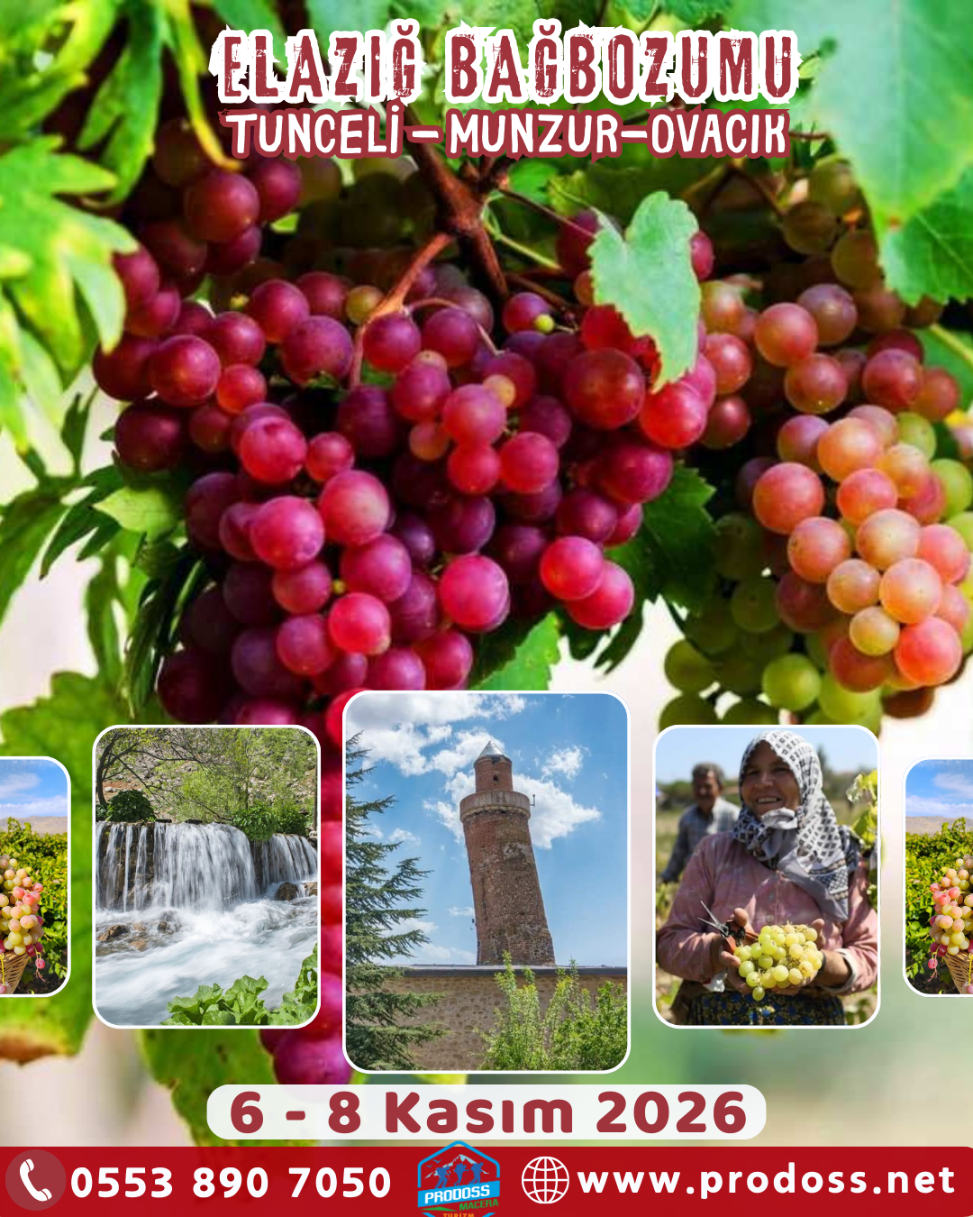 BAĞBOZUMU - ELAZIĞ - TUNCELİ - HARPUT-MUNZUR Kültür Gezisi / 6 - 8 Kasım 2026